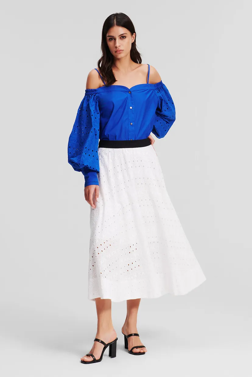 Жіноча біла спідниця EMBROIDERY SKIRT 3