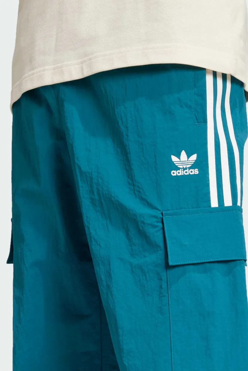 Чоловічі бірюзові спортивні штани Adicolor Classics 3-Stripes Cargo 5