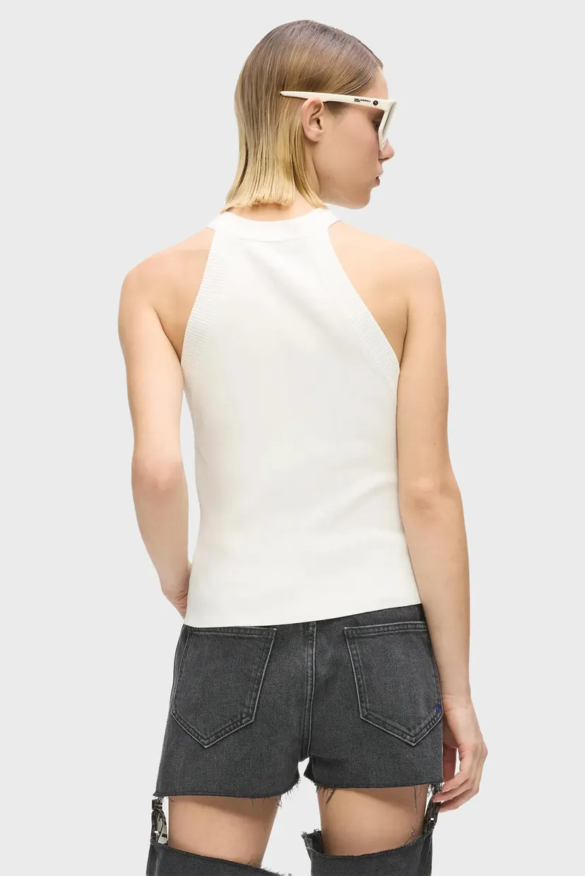 Жіночий білий топ KNITTED Karl Lagerfeld Jeans B2W18022 — MD-Fashion