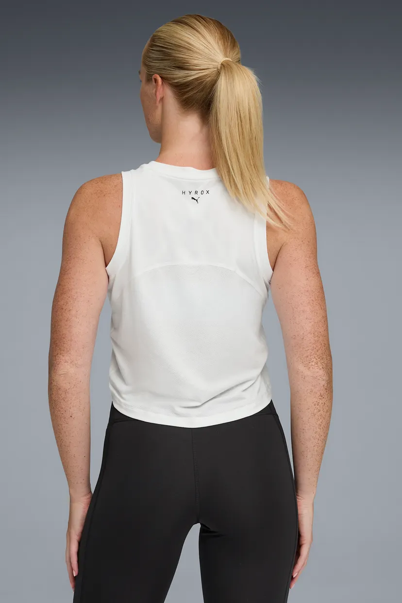 Жіноча біла майка PUMA x HYROX CLOUDSPUN ThermoAdapt Crop Tank Women 3