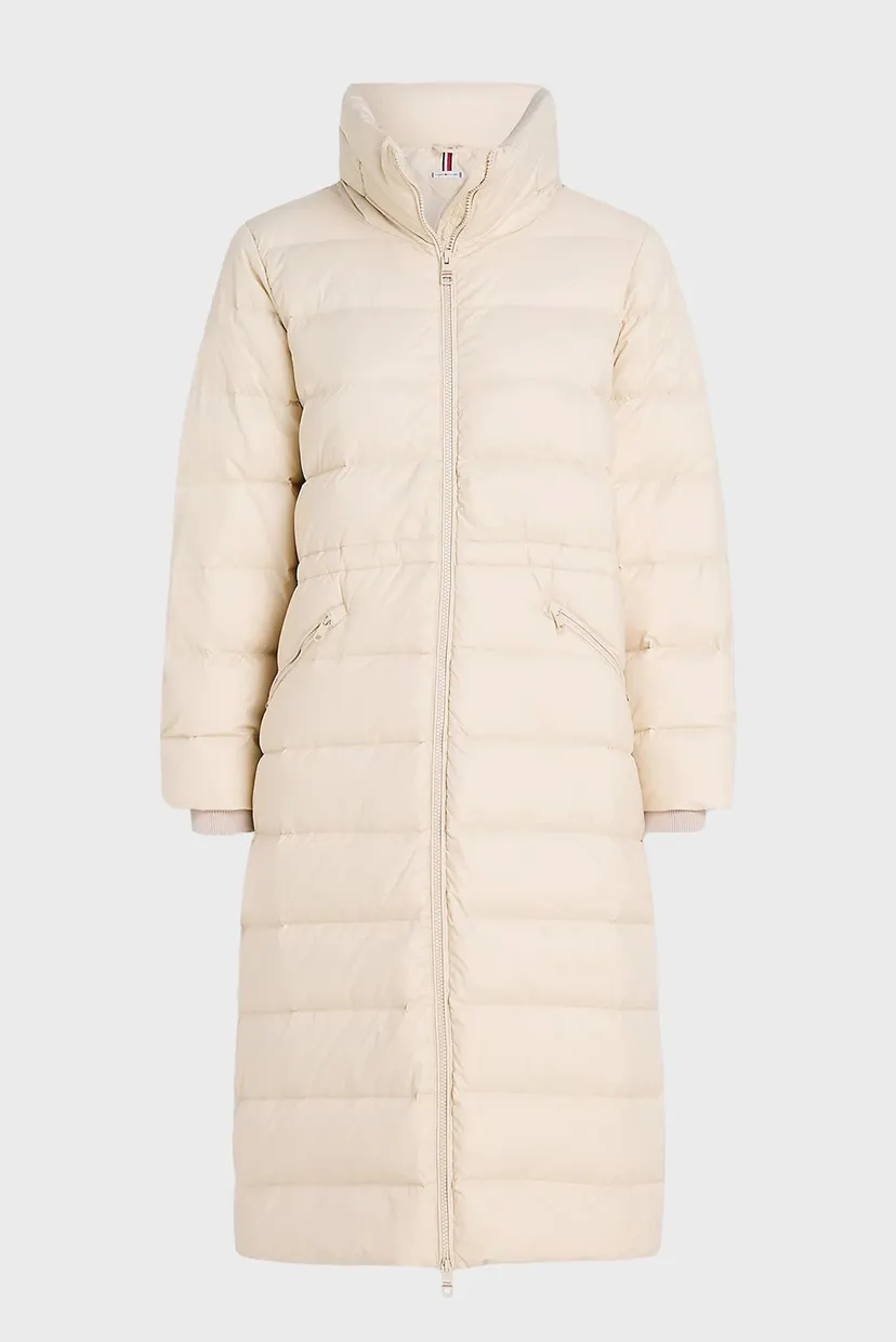 Женский бежевый пуховик MW DOWN  FUNNEL NK MAXI COAT 5