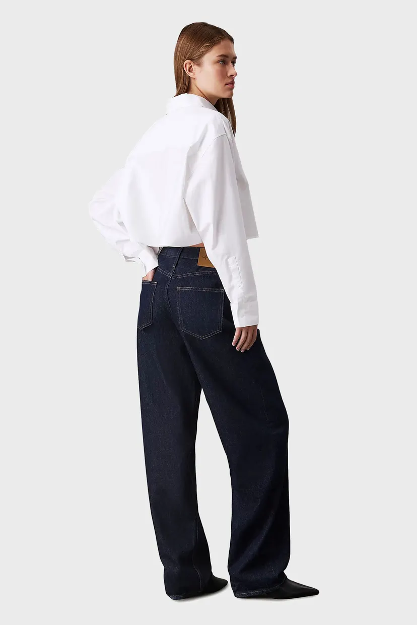 Жіноча біла сорочка OXFORD LS CROPPED SHIRT 3