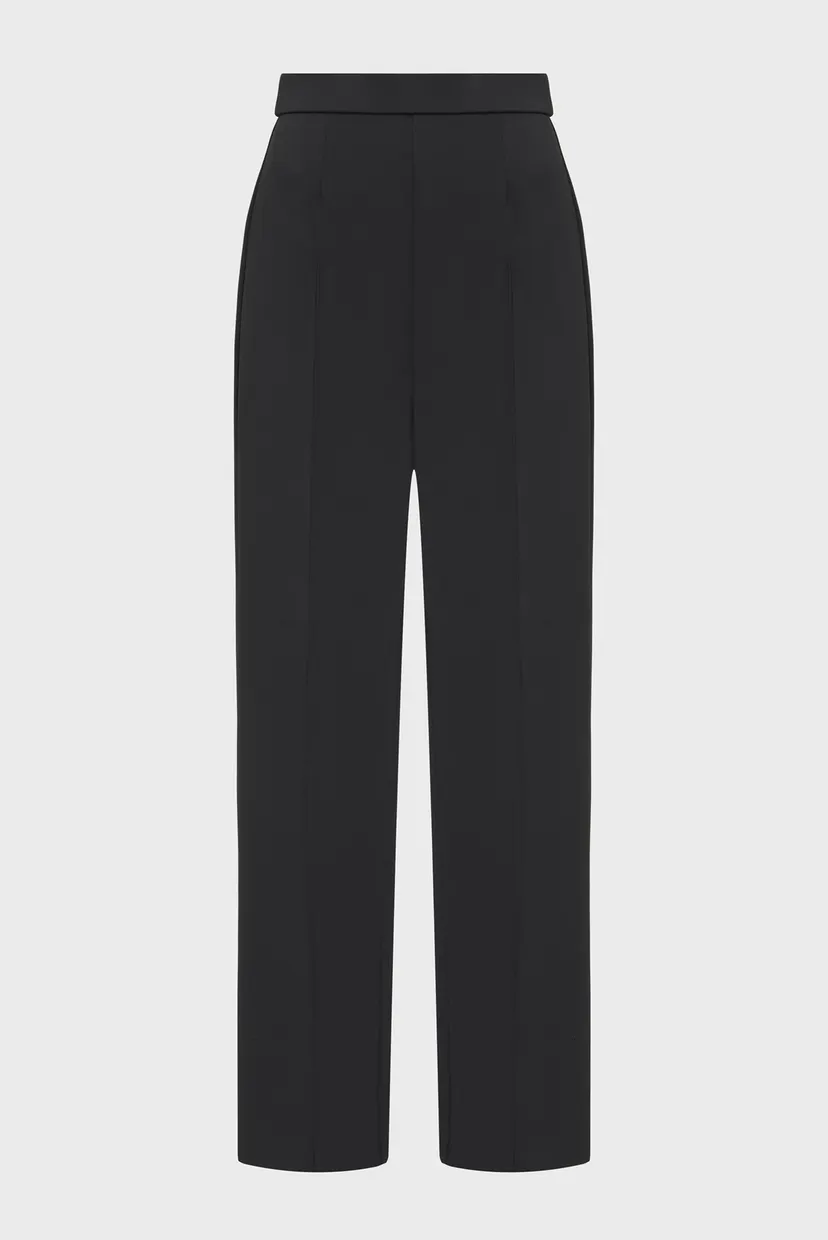 Женские черные брюки TECHNICAL KNIT WIDE LEG 5