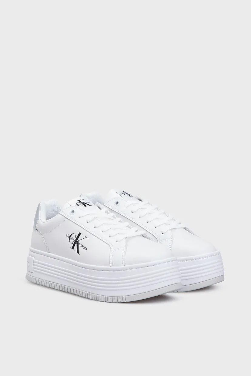 Женские белые сникерсы BOLD PLATF LOW LACE LTH ML MTL 3