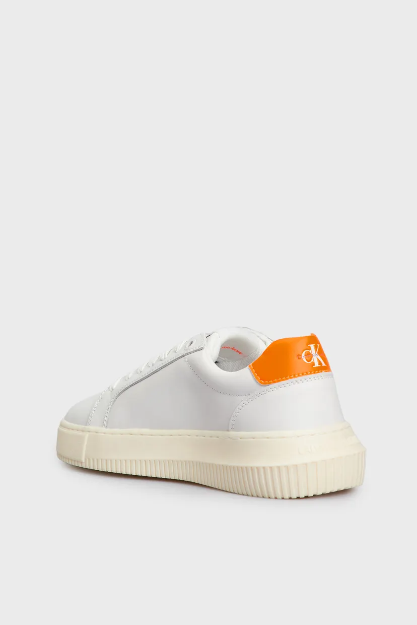 Женские белые кожаные сникерcы CHUNKY CUPSOLE MONO LTH WN 5