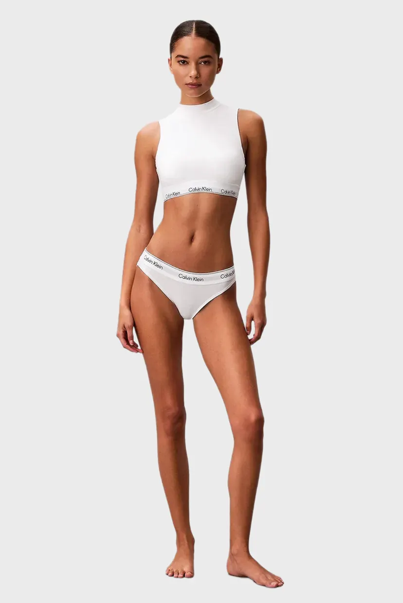 Женский белый топ LIGHTLY LINED MOCKNECK BRALETTE 4