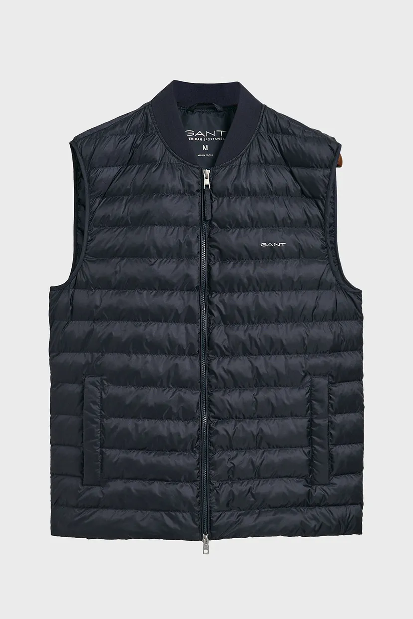 Чоловічий темно-синій жилет LIGHT PADDED BOMBER VEST 5