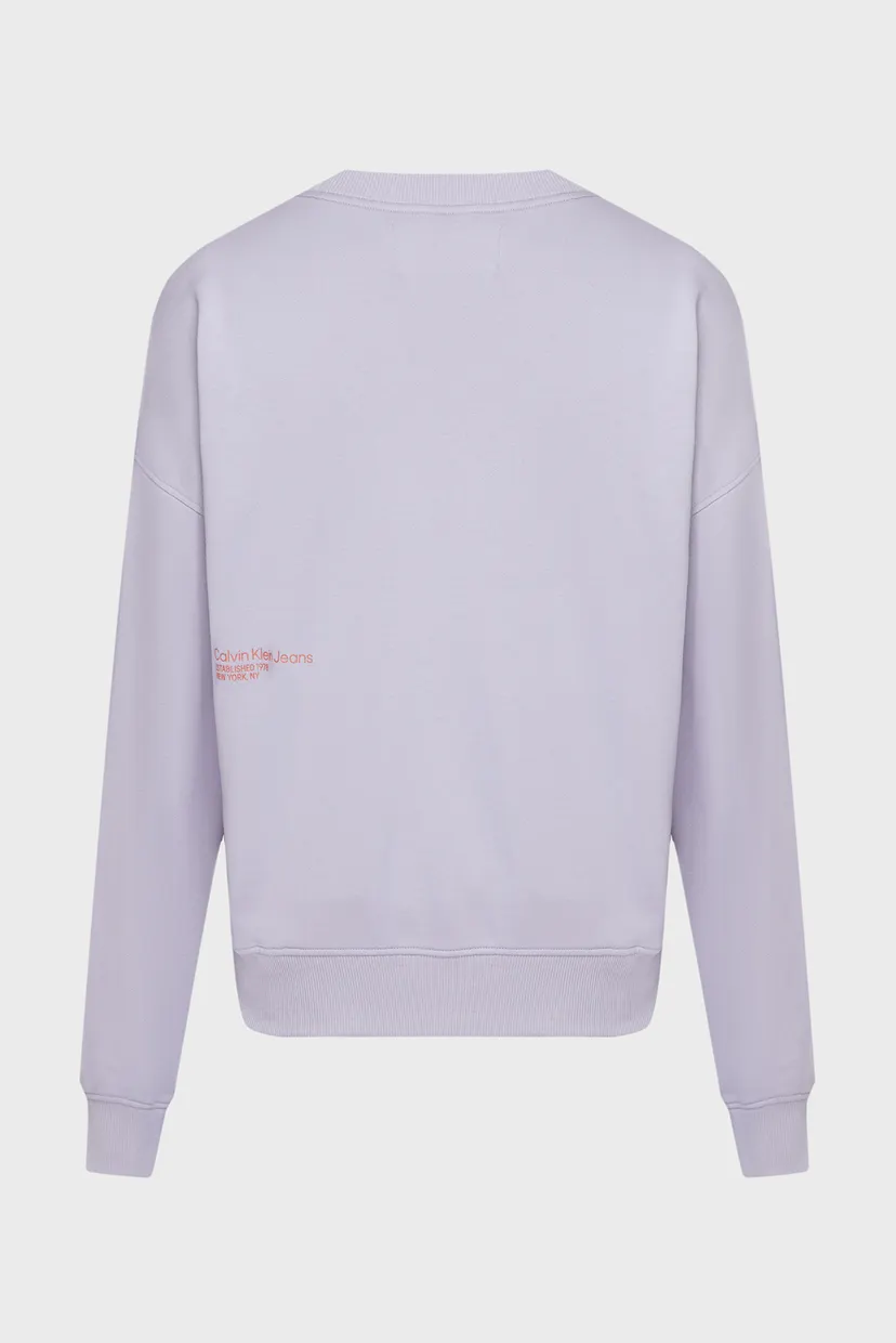 Чоловічий бузковий світшот BRUSHSTROKE CREW NECK 7