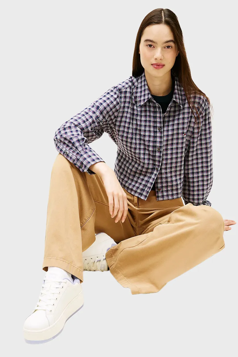 Жіночі білі шкіряні снікерси FLATFORM 6