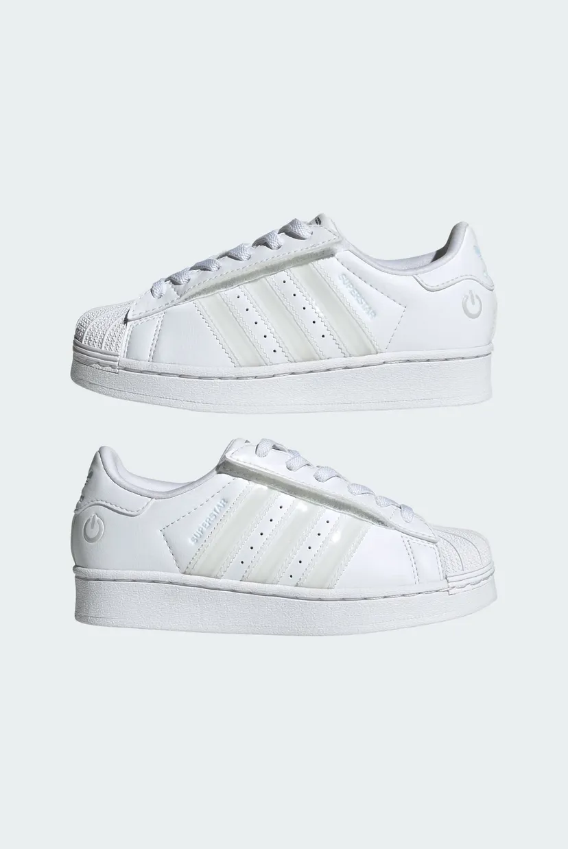 Детские белые сникерсы Superstar Led Lights Comfort Closure Elastic Lace Kids 7