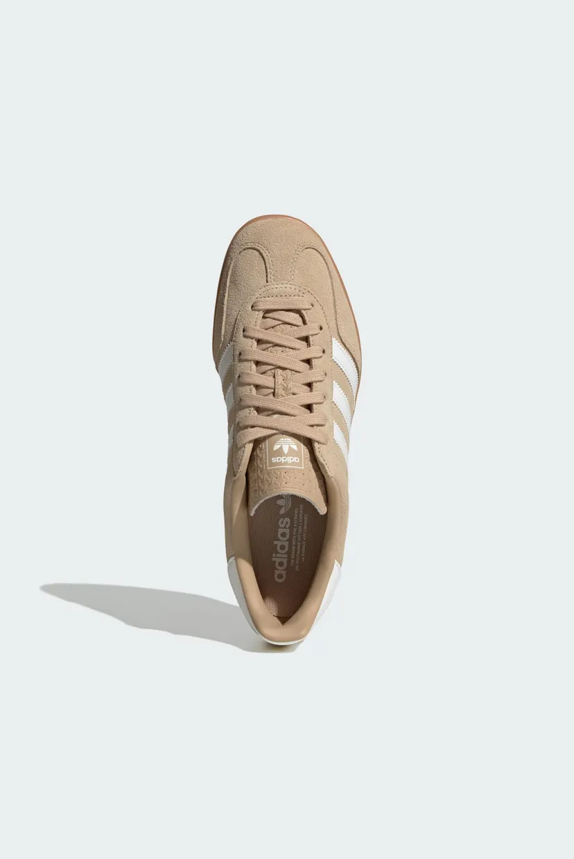 Чоловічі бежеві замшеві снікерси Gazelle Indoor adidas HQ5154 — MD