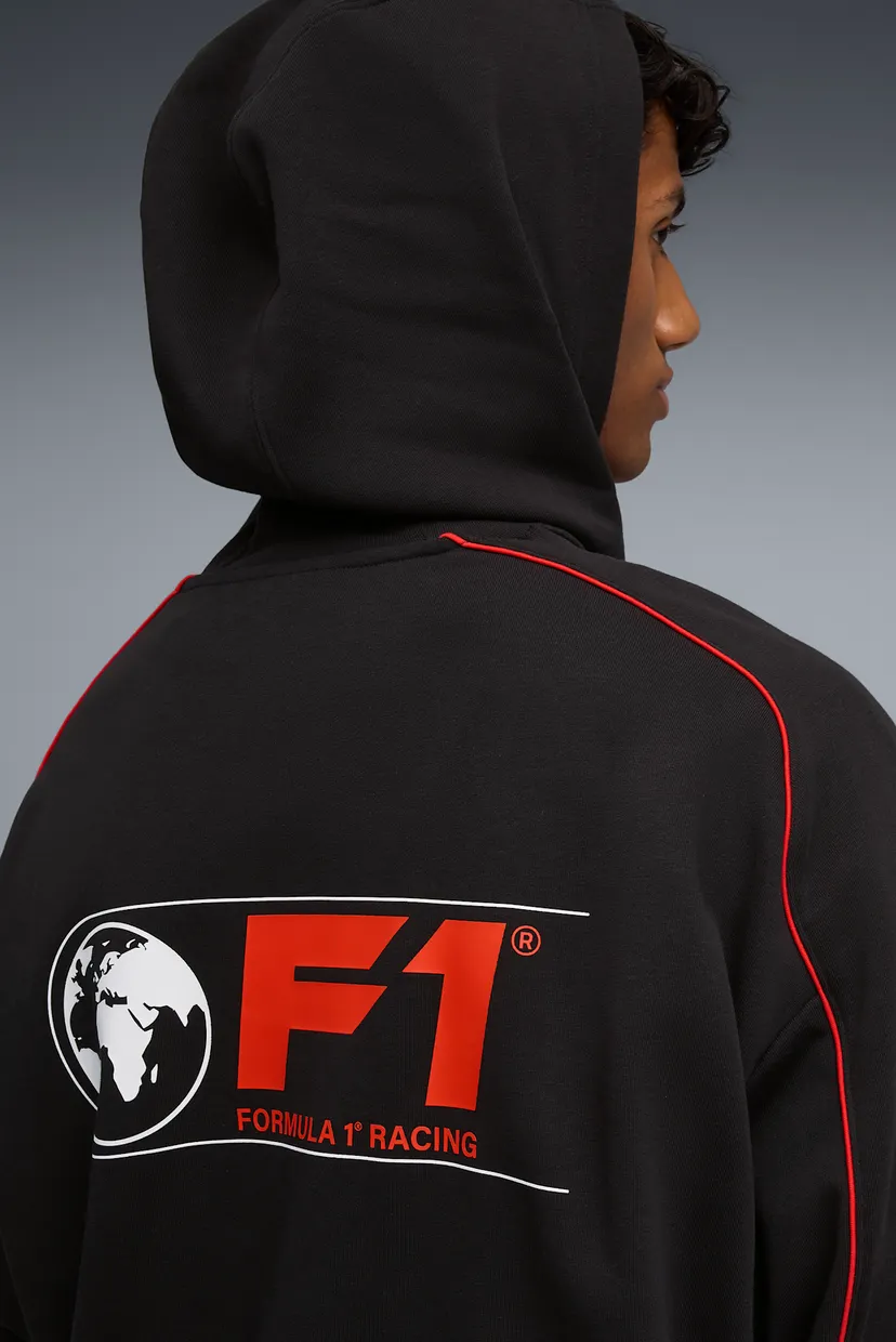 Чоловіче чорне худі F1® Relaxed Graphic Hoodie Men 4