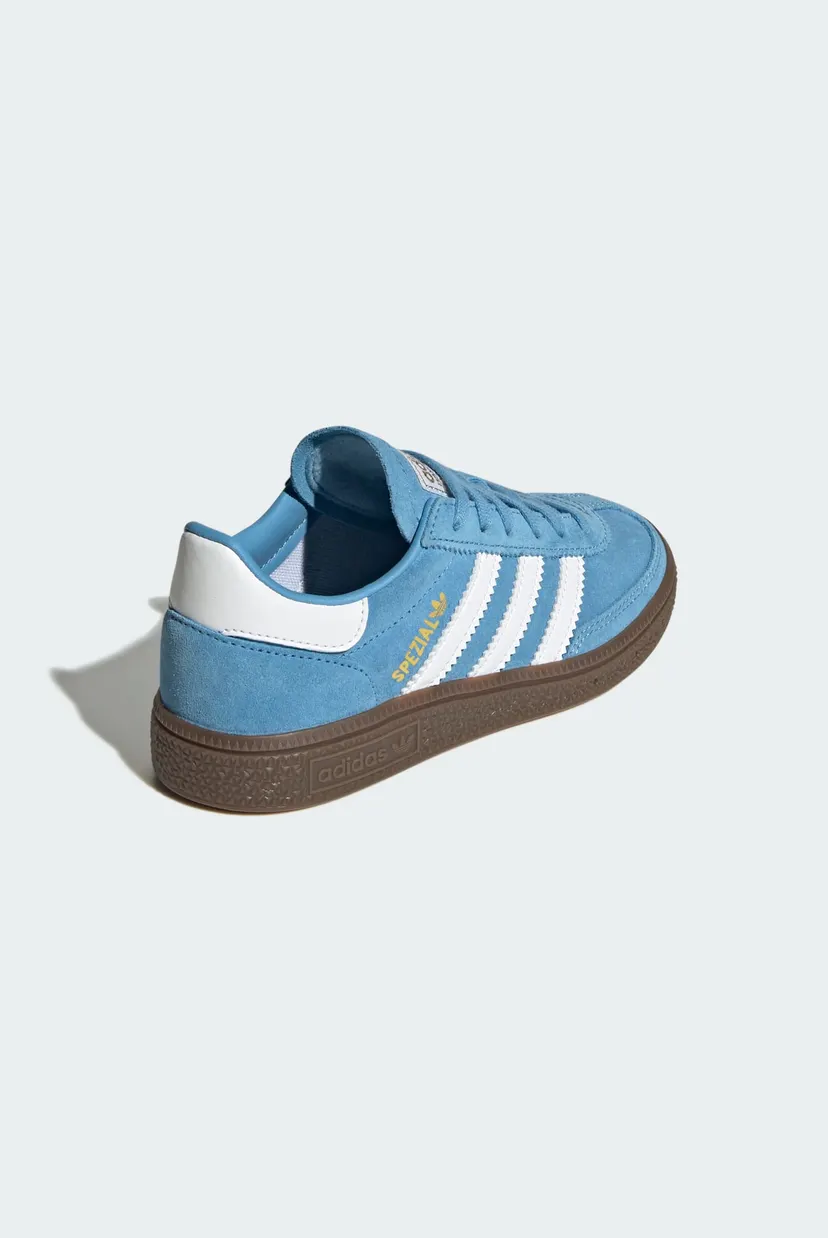 Детские голубые замшевые сникерсы Handball Spezial Kids 5