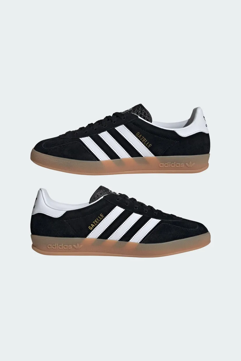 Чоловічі чорні замшеві снікерси Gazelle Indoor 7