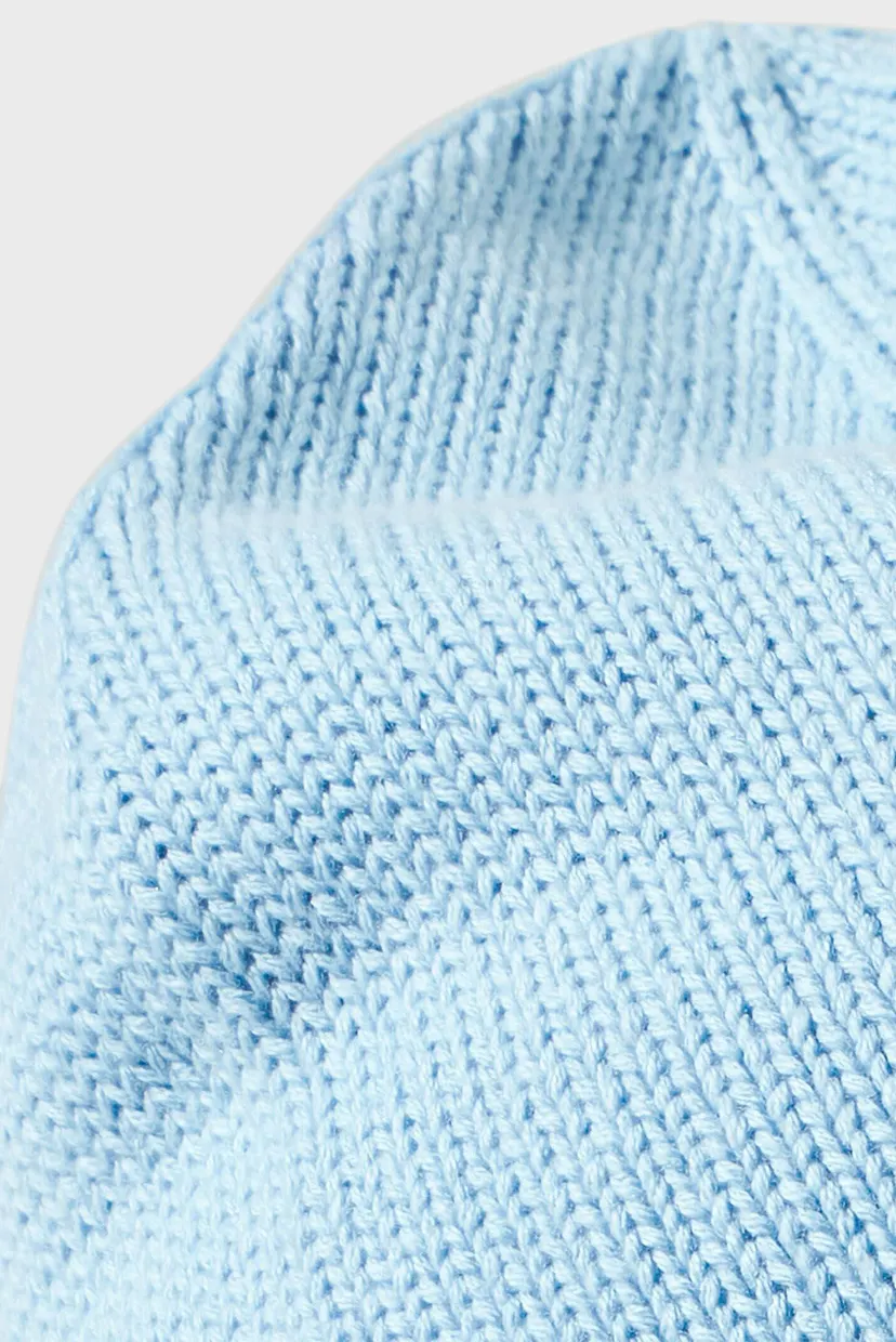 Жіноча блакитна шапка Beanie 3