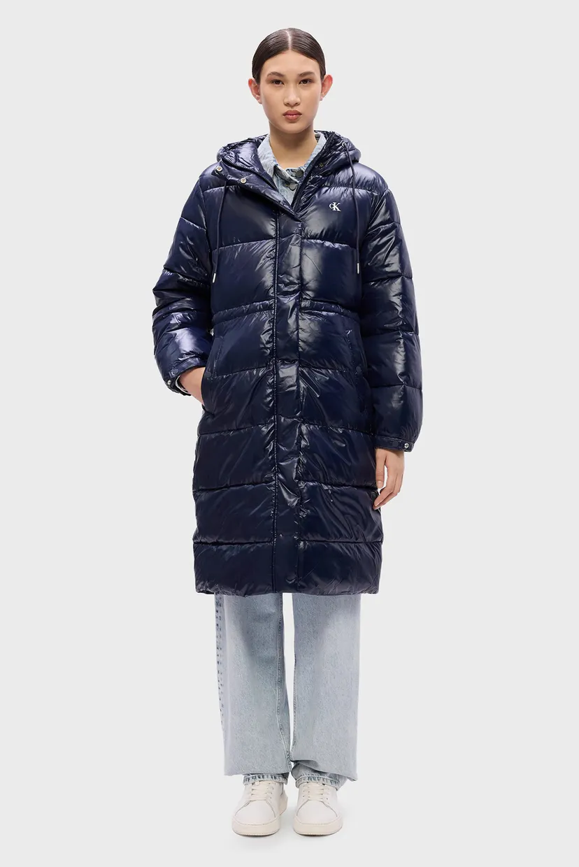 Жіночий темно-синій пуховик SHINE Calvin Klein Jeans LV047D506G