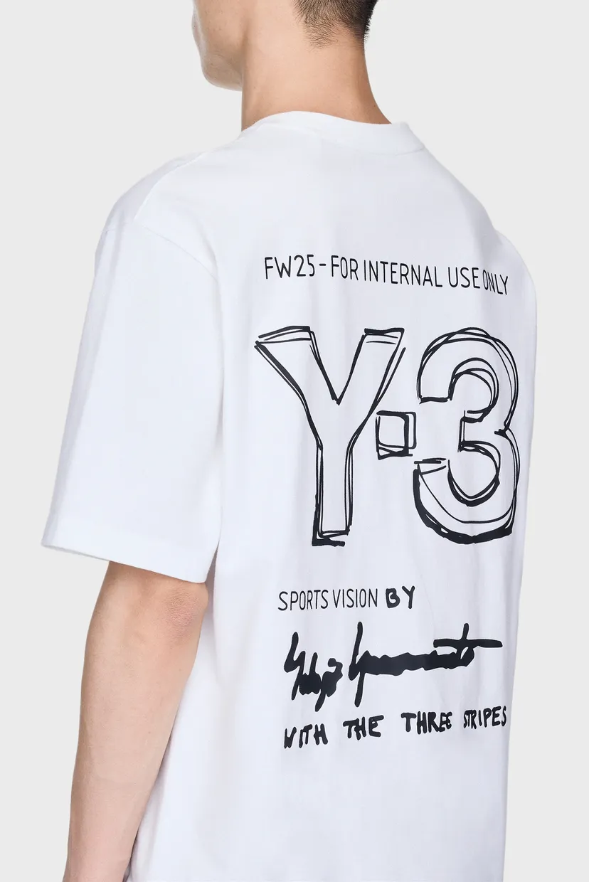 Белая футболка Y-3 Short Sleeve (унисекс) 6