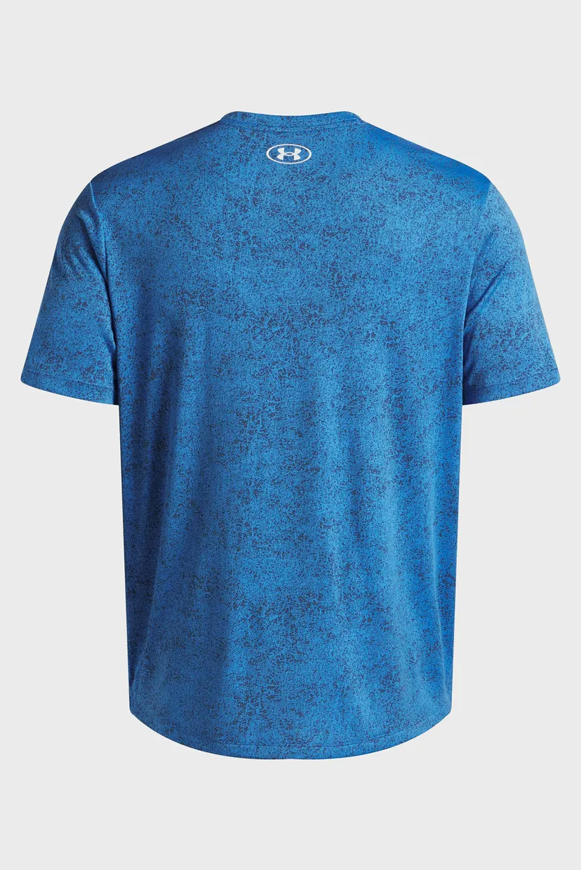 Чоловіча блакитна футболка UA Tech Tee Pixelate 4