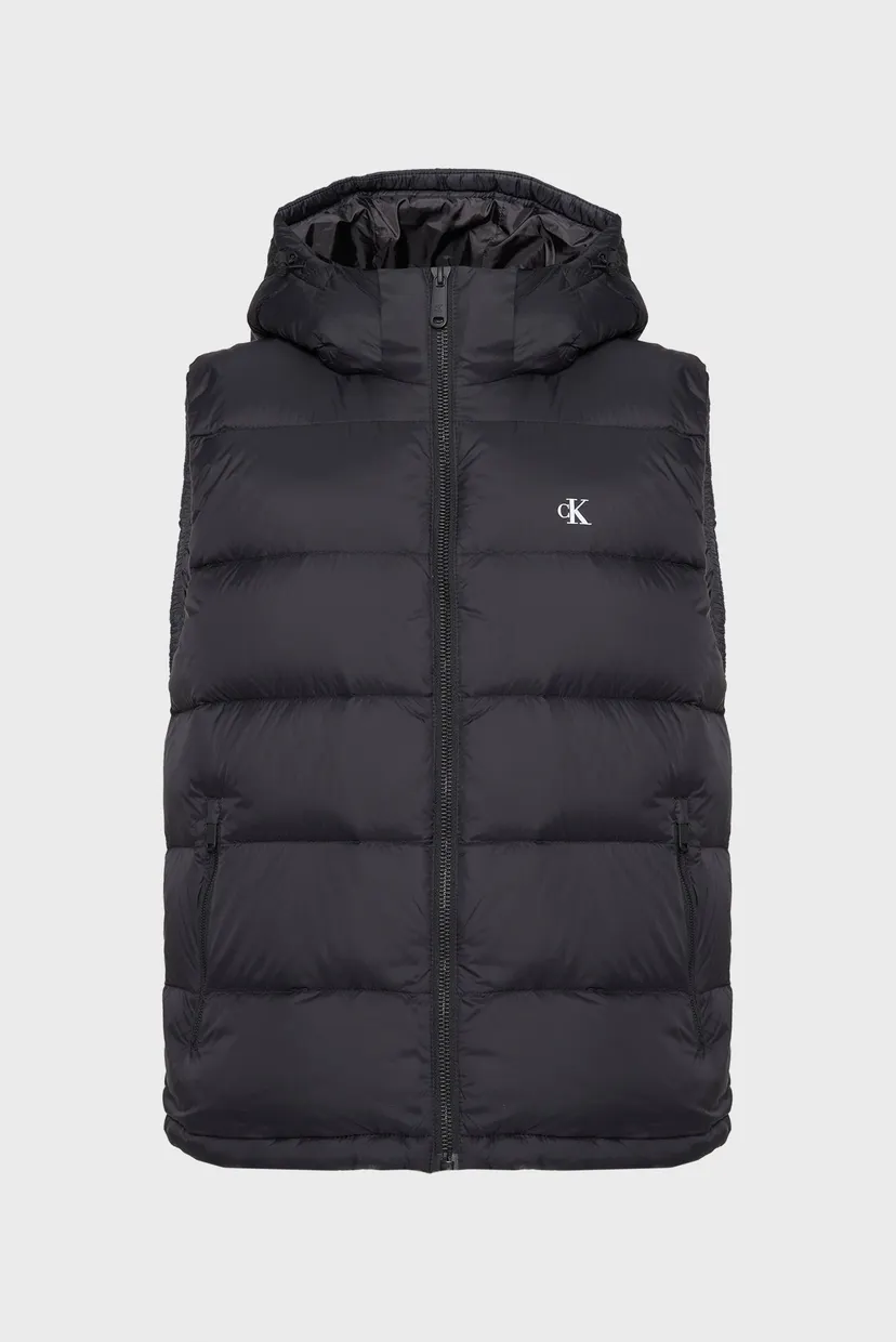 Чоловічий чорний пуховий жилет SVLS NYLON ZIP OFF 6