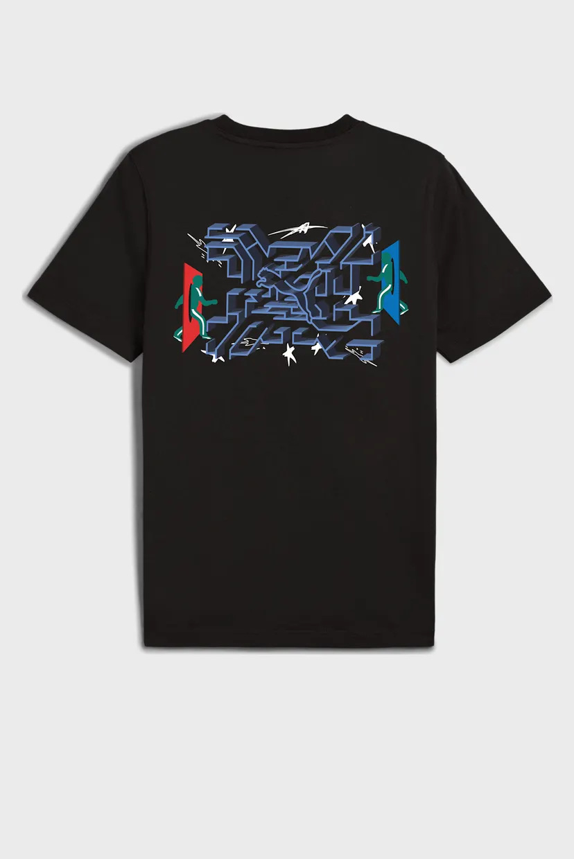 Чоловіча чорна футболка PUMA x SQUID GAME Tee Men 7