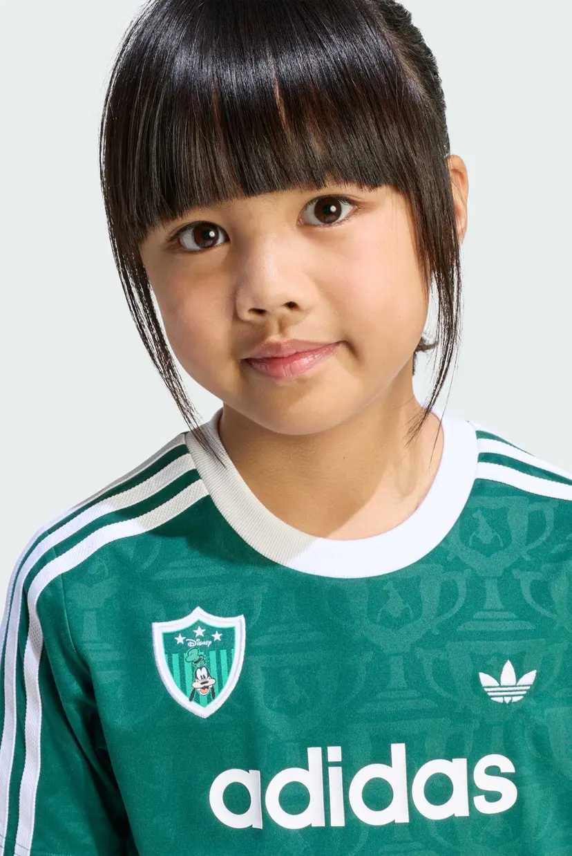 Дитячий зелений комплект одягу (футболка, шорти) ADIDAS DISNEY SHORT JERSEY SET 6