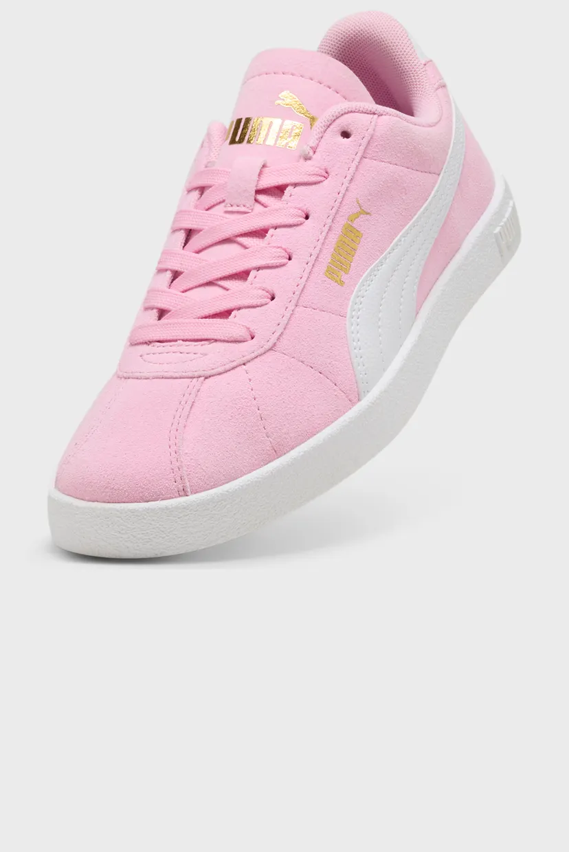 Дитячі рожеві замшеві снікерси PUMA Club II Sneakers Youth 5