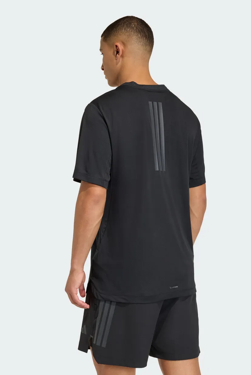 Мужская черная футболка D4T POWER 3 STRIPES 3
