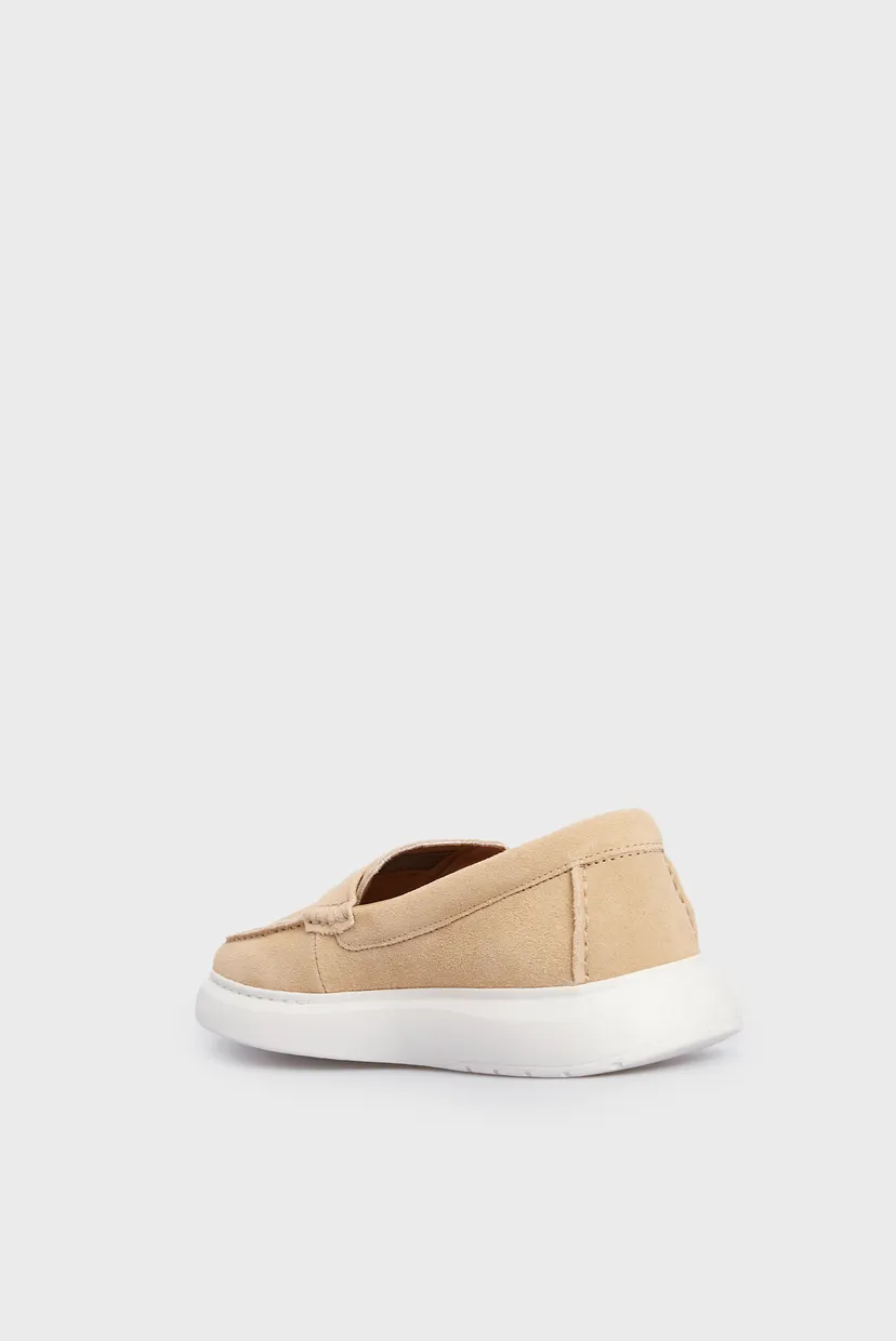 Мужские бежевые замшевые лоферы TOMMY HILFIGER  HYBRID LOAFER 5