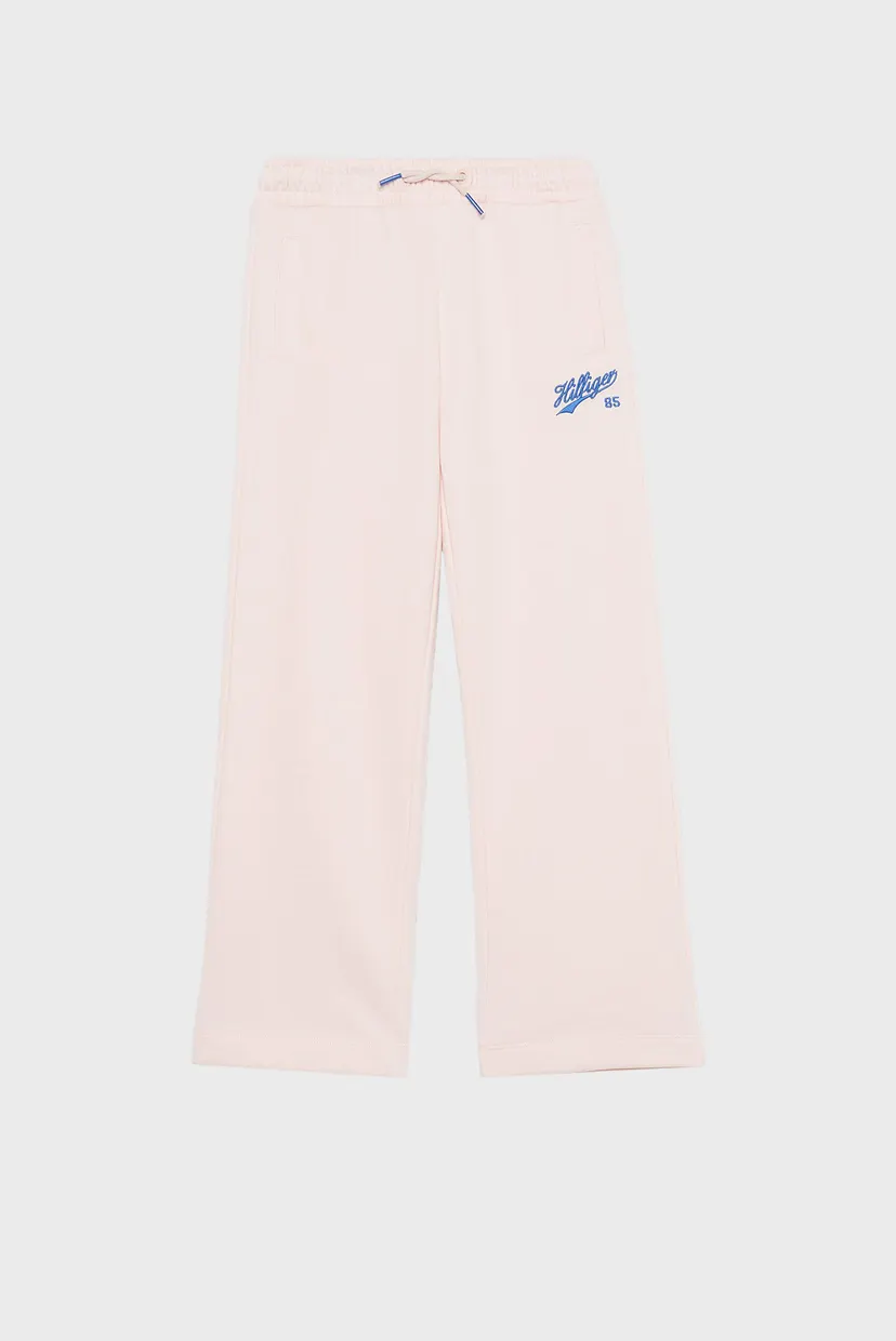 Детские пудровые спортивные брюки HILFIGER SCRIPT WIDE 4