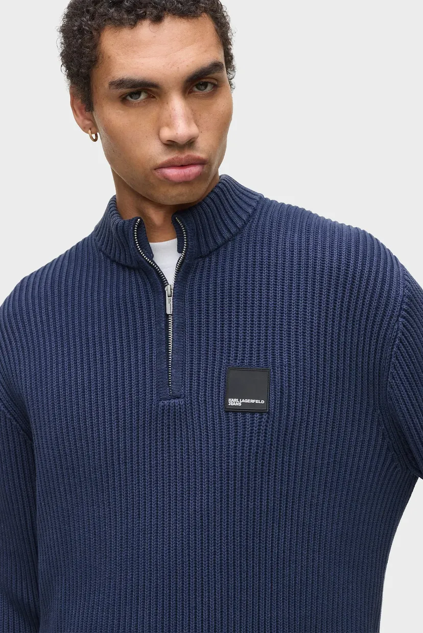Мужская синяя кофта relaxed washed 4
