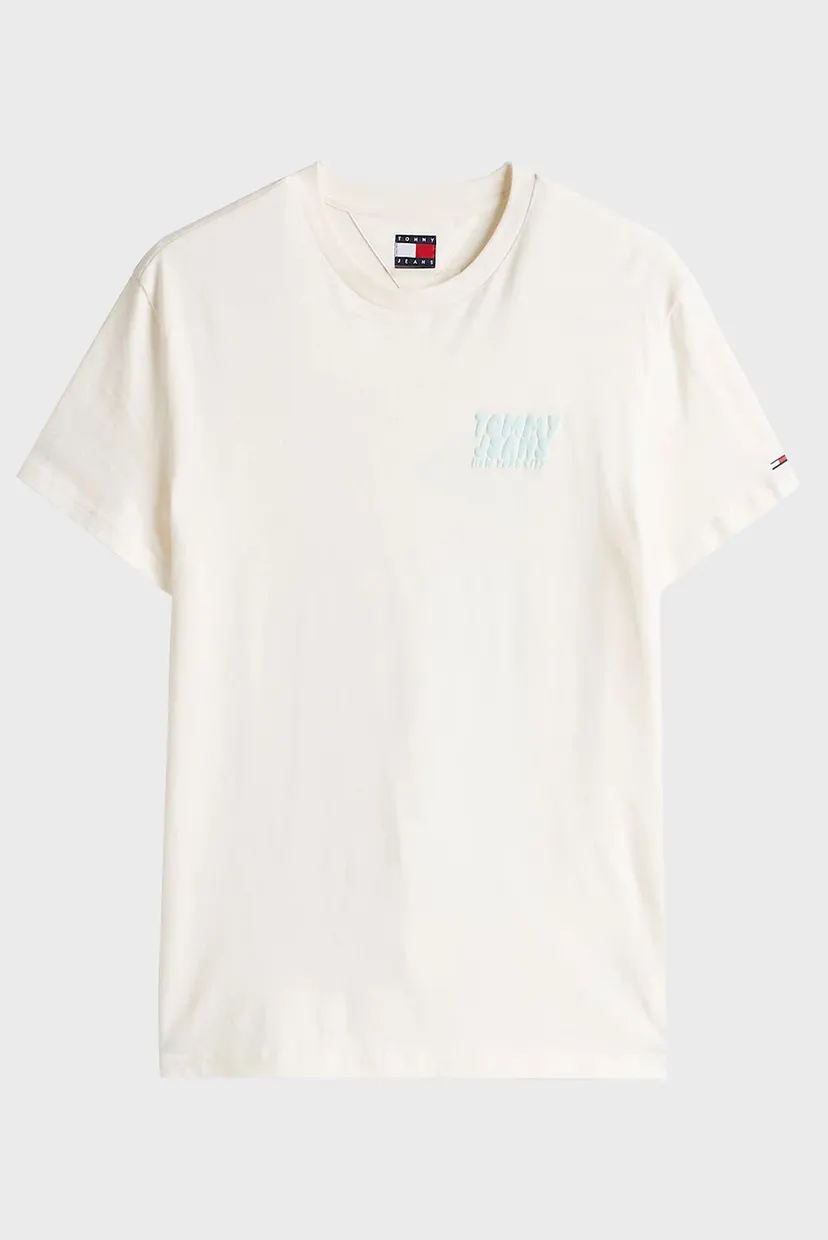 Чоловіча біла футболка TJM REG BUBBLE BACK 5