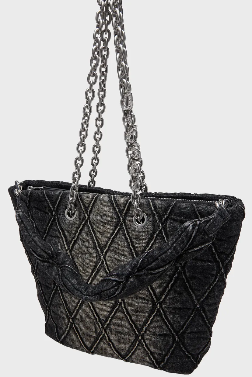 Жіноча чорна джинсова сумка CHARM-D SHOPPER M SHOPPING BAG 6