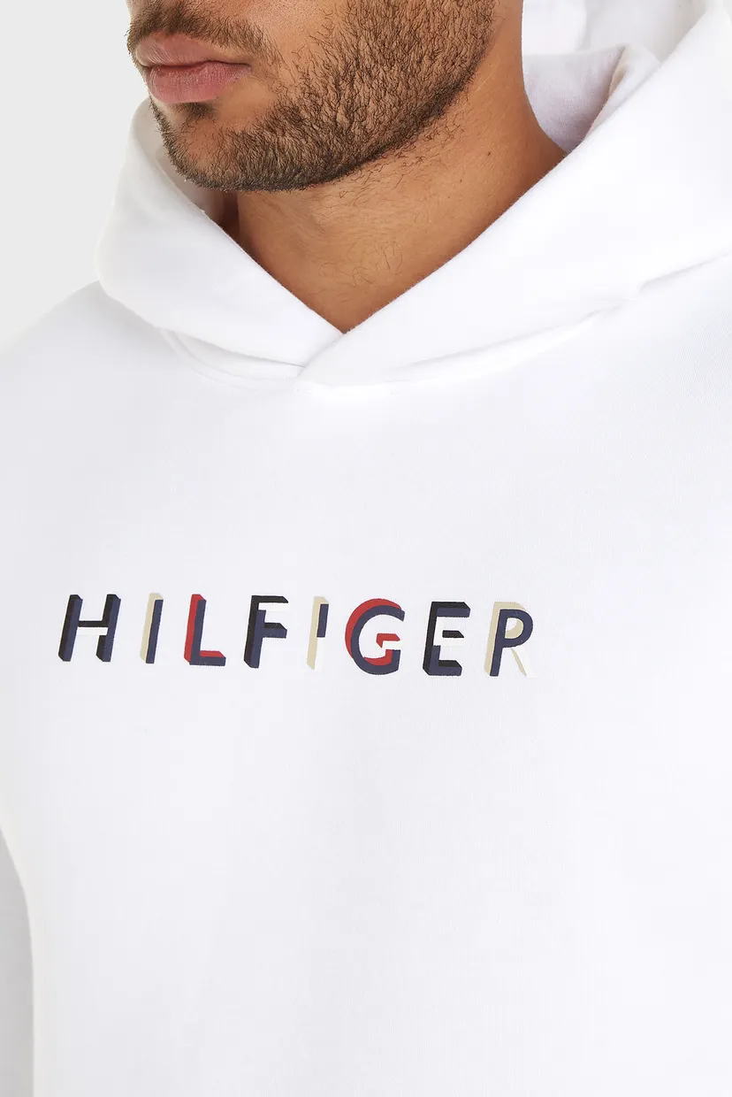 Чоловіче біле худі RWB HILFIGER HOODY 3