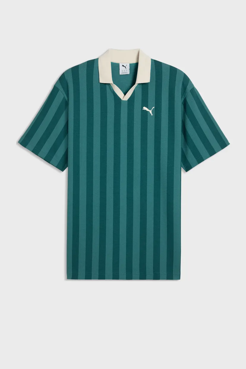 Чоловіче зелене поло у смужку PUMA Class Relaxed Pinnacle Polo Men 4