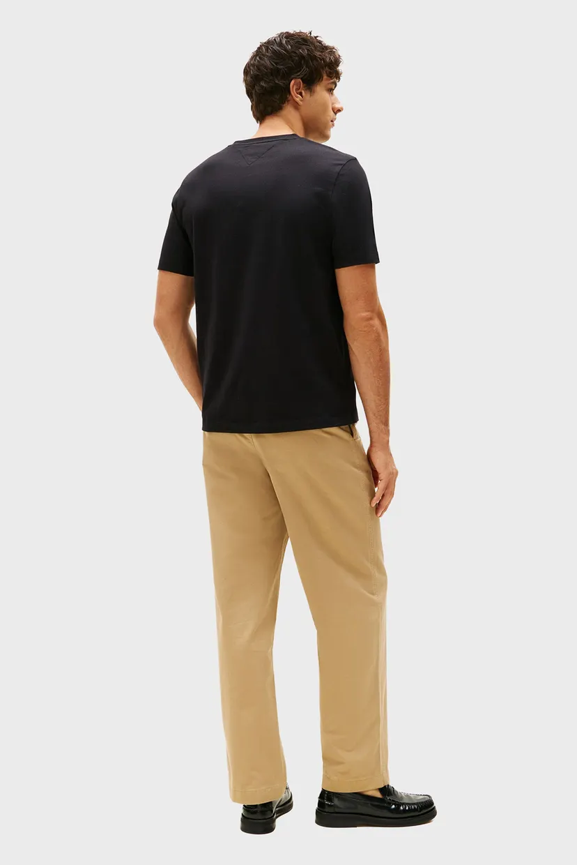 Чоловіча чорна футболка ESSENTIAL V-NECK 3