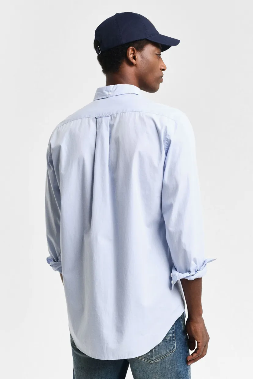 Мужская голубая рубашка REG CLASSIC POPLIN 3