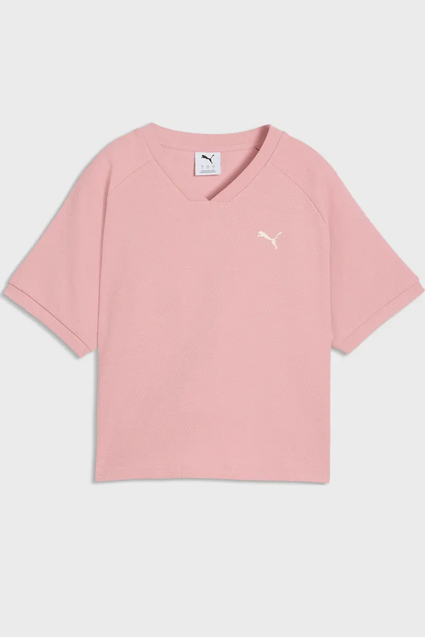 Женская розовая футболка PUMA Class Relaxed Pinnacle Tee Women 4