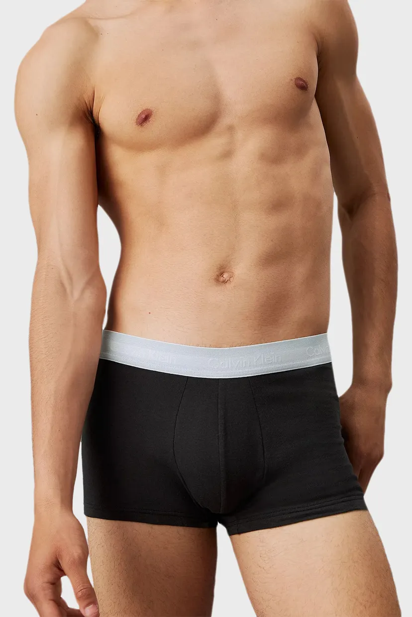 Мужские черные боксеры (5 шт) LOW RISE TRUNK 5
