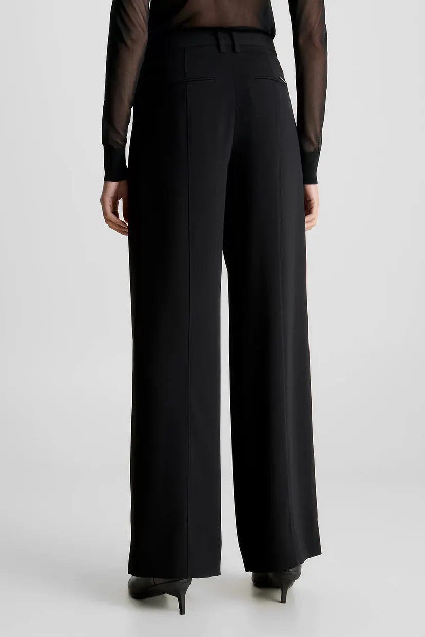 Женские черные брюки STRUCTURE TWILL WIDE LEG PANT 3