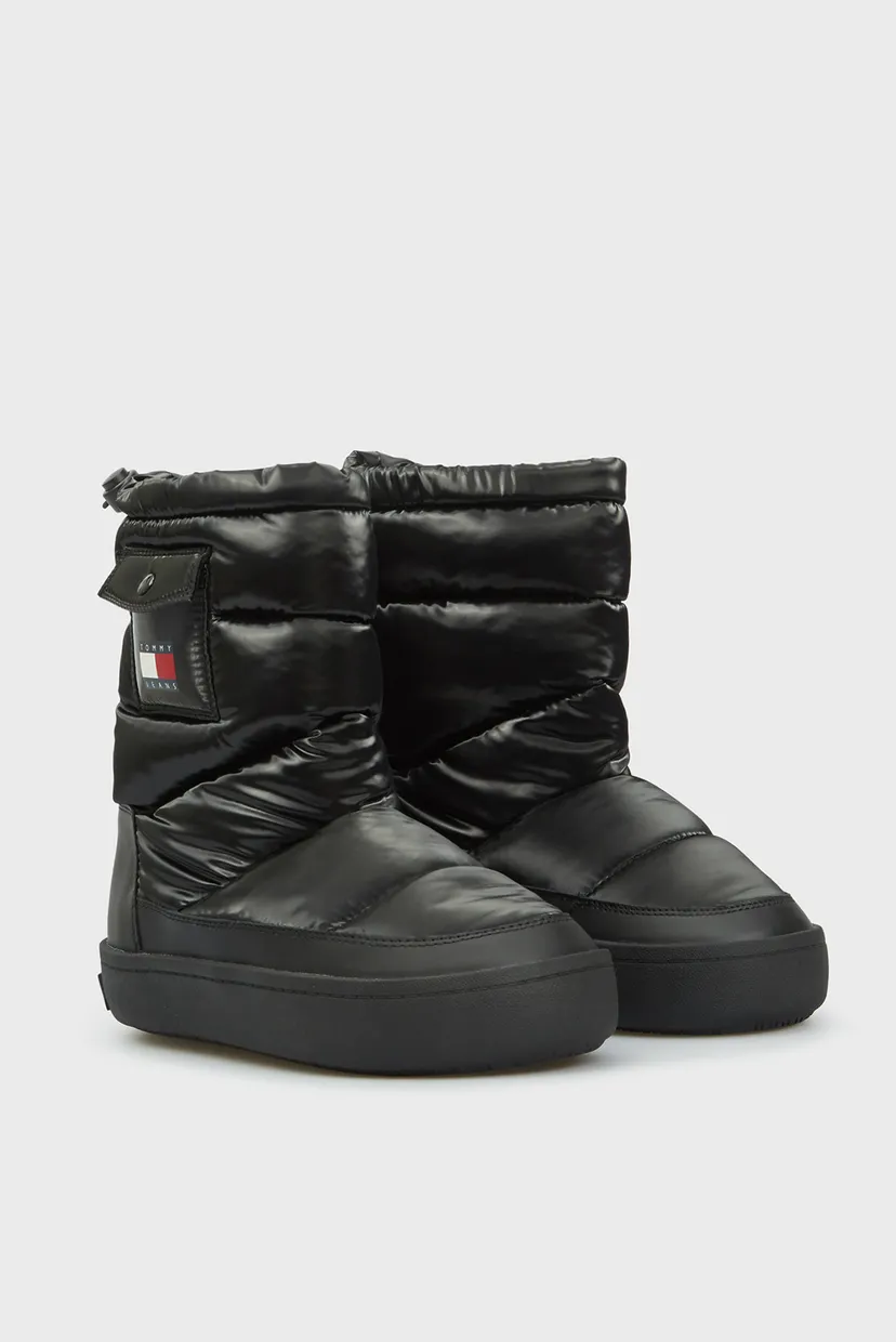 Женские черные дутики TJW WINTER FEMININE BOOT 3