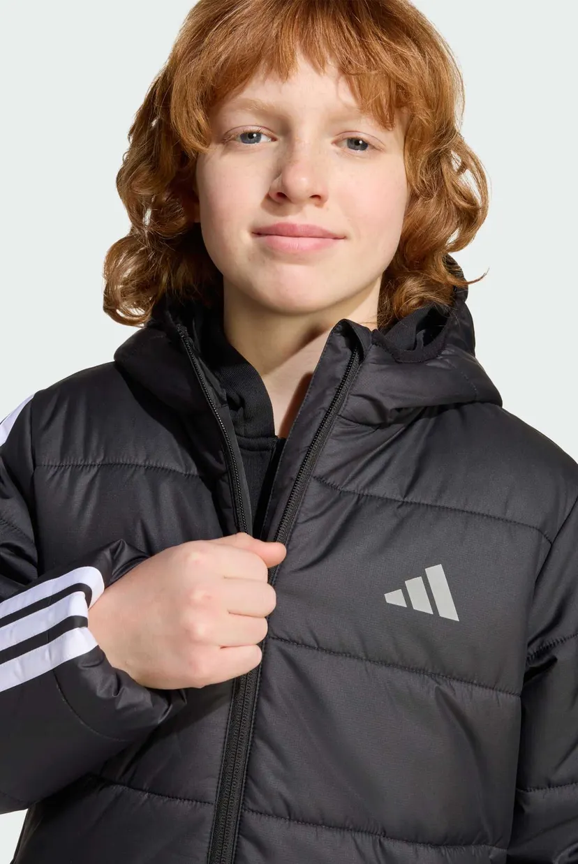 Детская черная куртка Essentials 3-Stripes Padded Kids 6