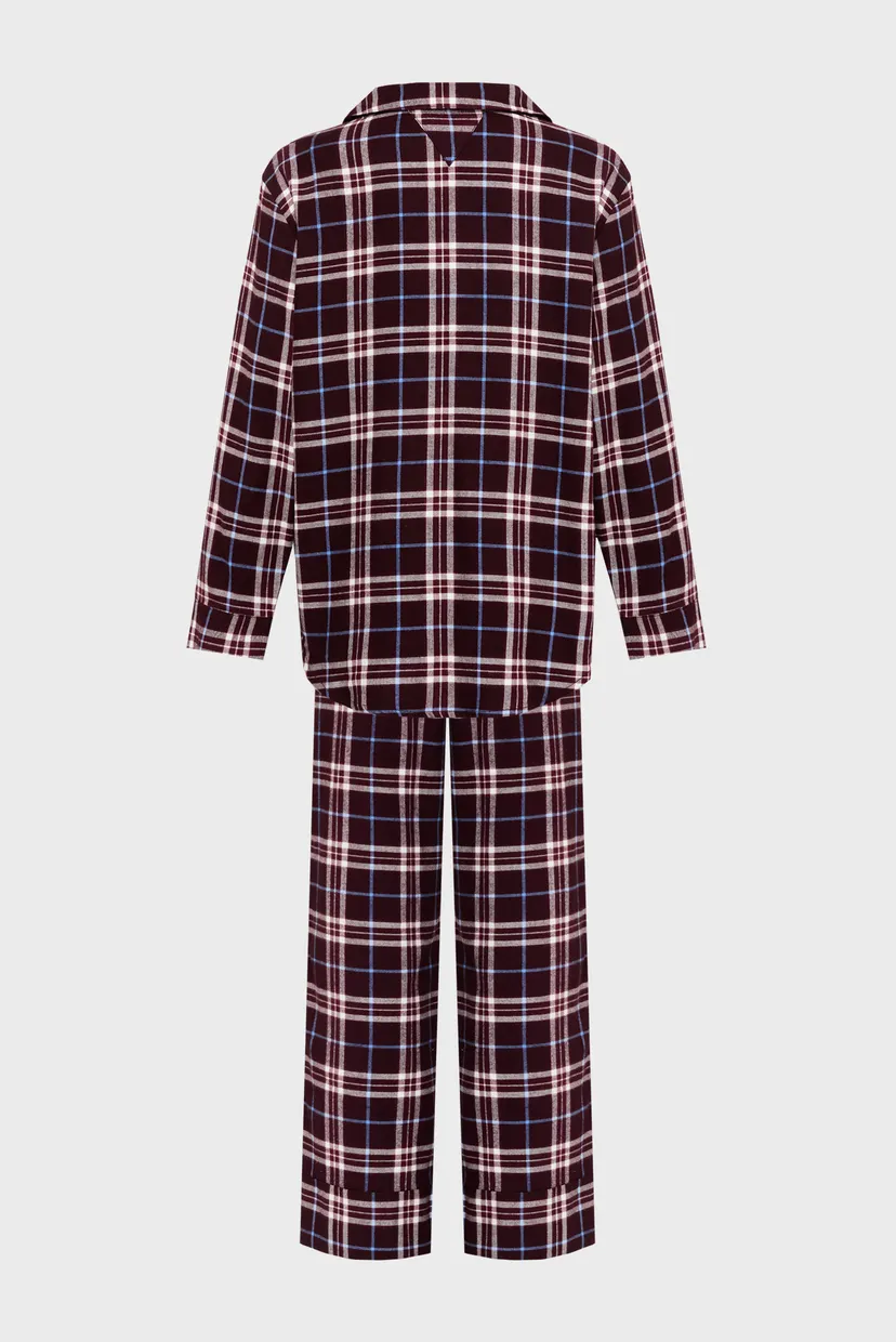 Жіноча картата піжама (сорочка, брюки)  LS FLNL SHIRT PJ PANTS SET 7