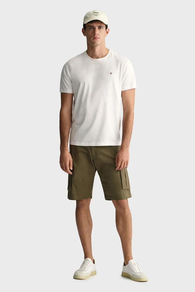 Чоловічі зелені шорти RELAXED TWILL CARGO SHORTS 5