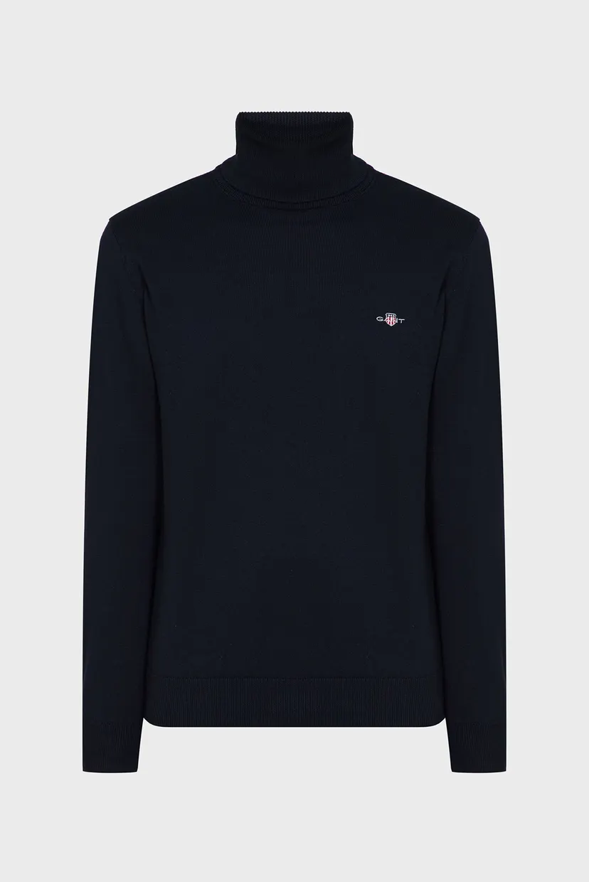 Чоловічий темно-синій гольф CLASSIC COTTON ROLLERNECK 6