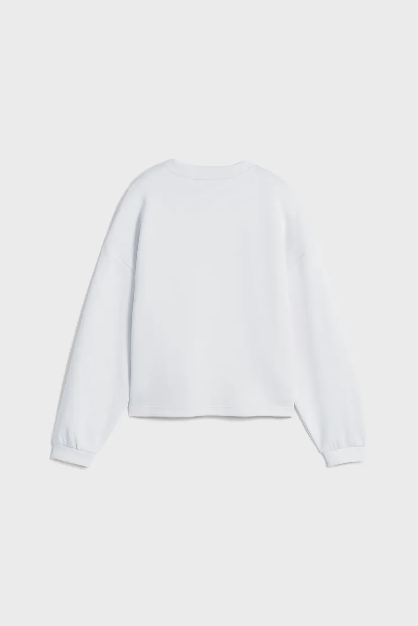 Жіночий білий світшот Wardrobe Essentials Oversized Crew Women 5