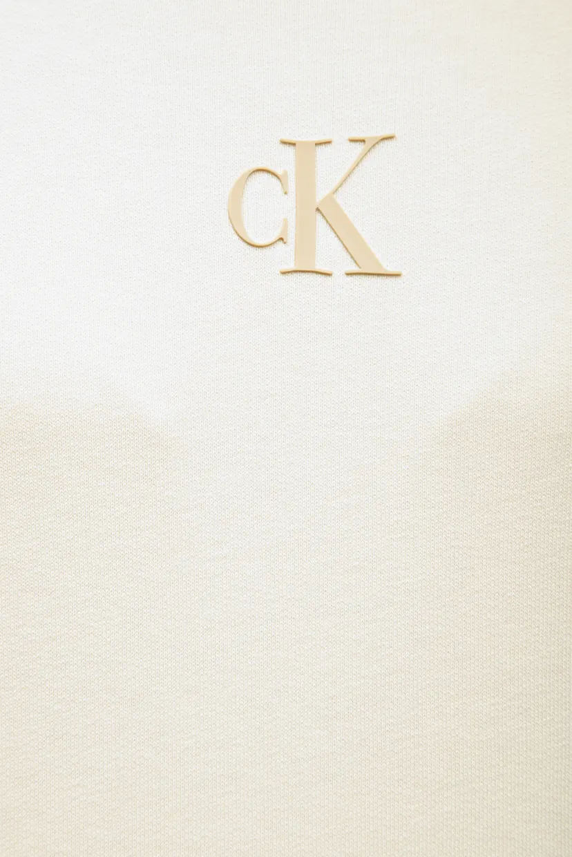 Детское желтое худи CK LOGO BOXY 3