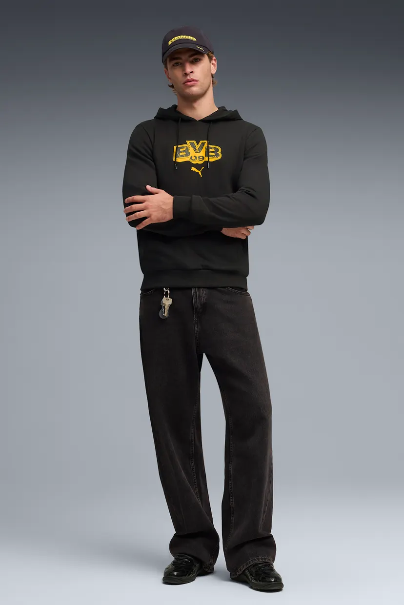 Мужское черное худи Borussia Dortmund ftblCULTURE Hoodie Men PUMA