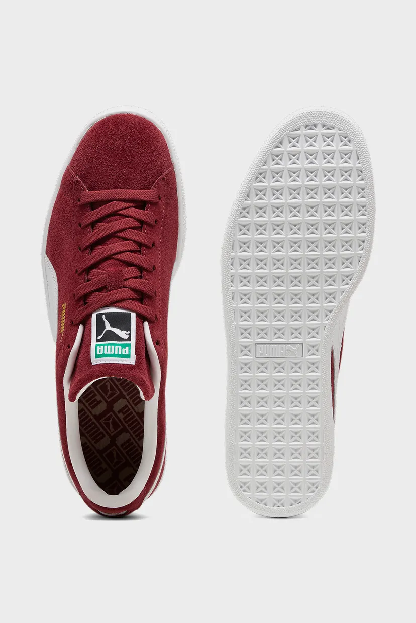 Красные замшевые сникерсы Suede Classic Sneakers Unisex 4