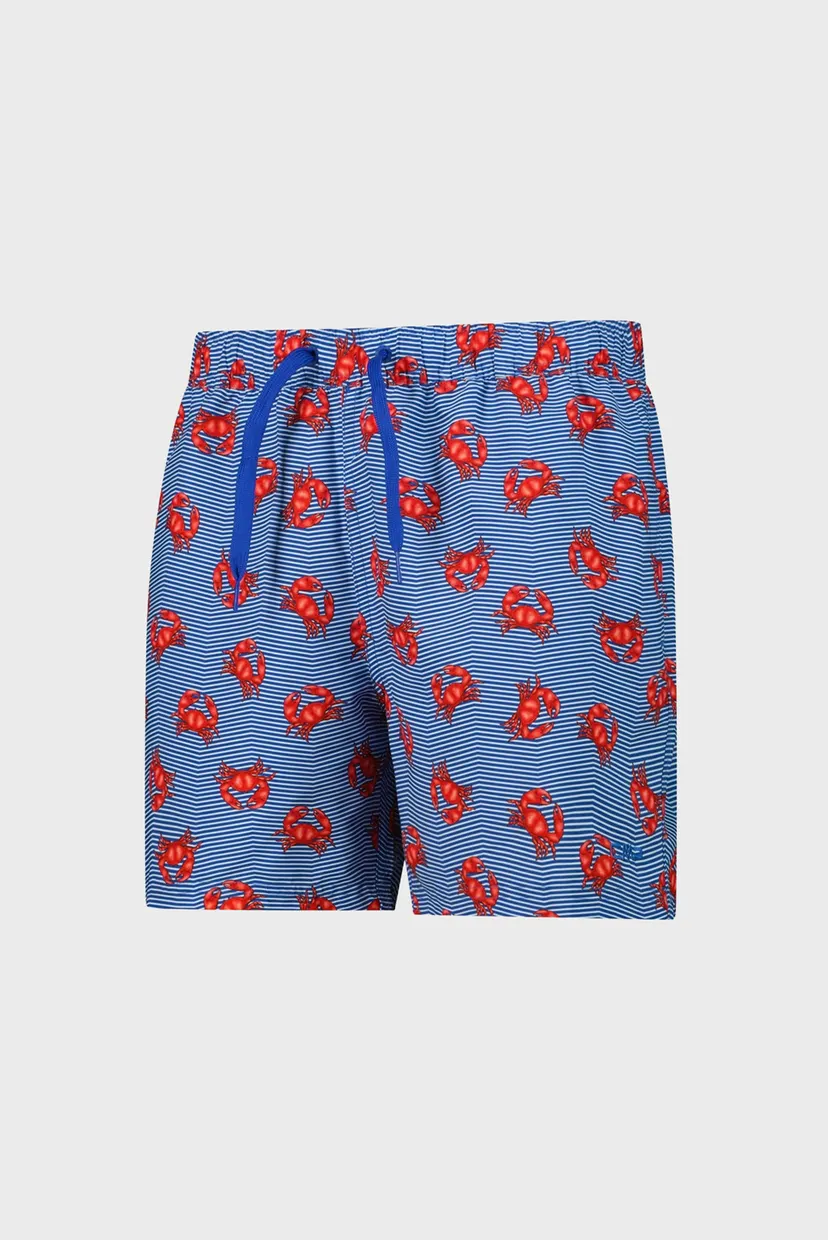 Чоловічі сині плавальні шорти з візерунком PRINTED MICROFIBER 3
