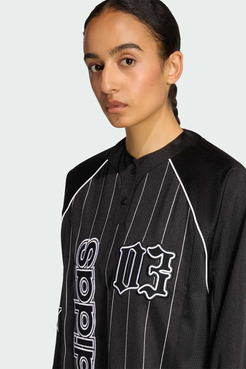 Жіночий чорний лонгслів у смужку  adidas ORIGINALS BB 4